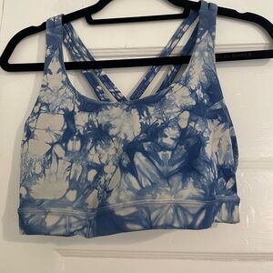 Lulu Blue Tye Dye Energy Bra